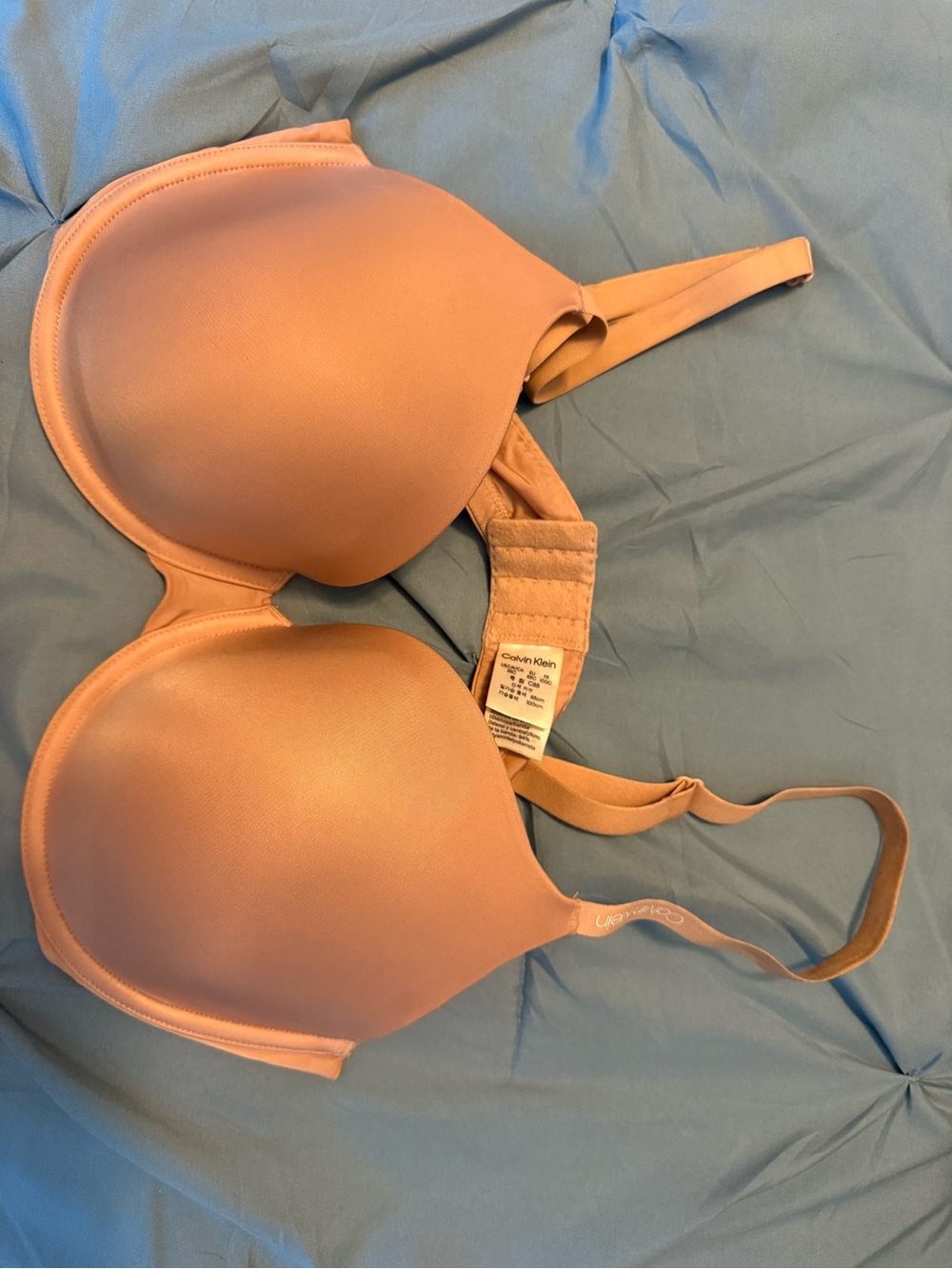 Calvin Klein Smooth Nude lightly lined Bra in Light Beige
